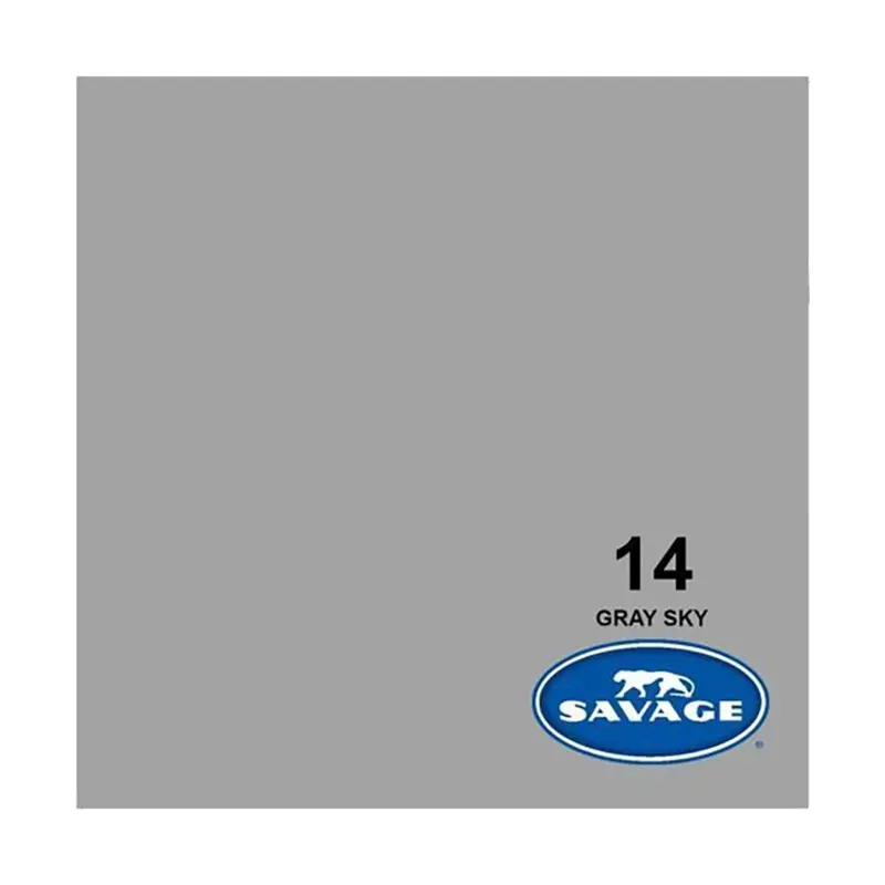 Savage Background Paper Gray Sky 14 (2.72m x 11m)