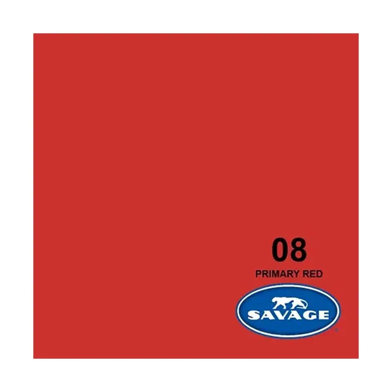 Savage Background Paper Primary Red 08 (2.72m x 11m)