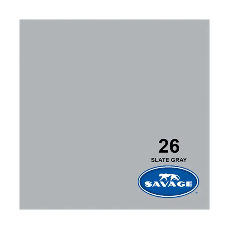 Savage Background Paper Slate Gray 26 (1.35m x 11m)