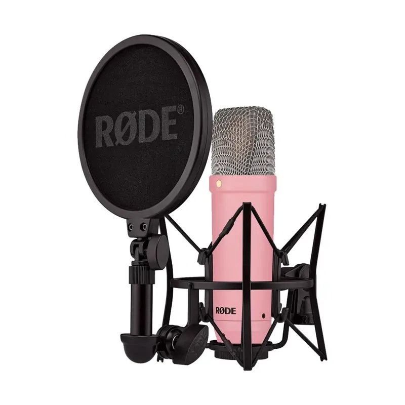 Rode NT1 Signature Series Large-Diaphragm Condenser Microphone (Pink)