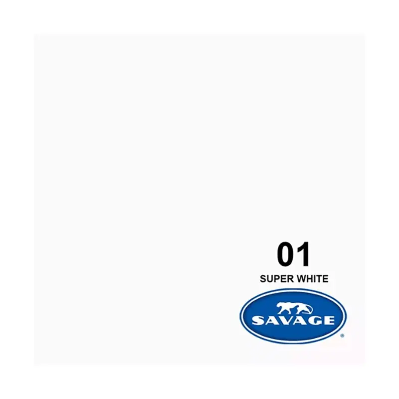 Savage Background Paper Super White 01 (1.35m x 11m)