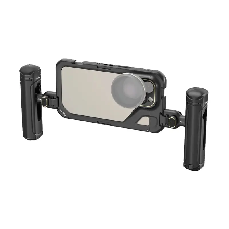 SmallRig Mobile Video Cage Kit with Dual Handles for iPhone 15 Pro Max