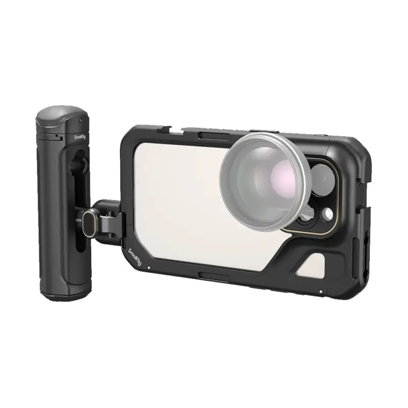 SmallRig Mobile Video Cage Kit with Single Handle for iPhone 15 Pro