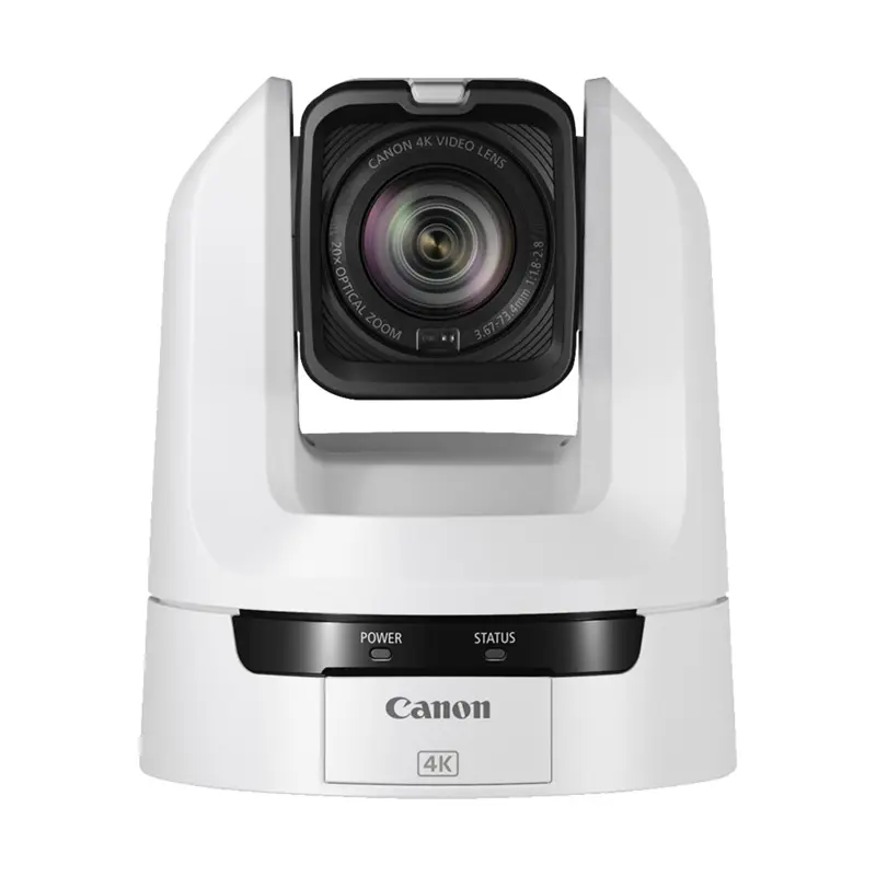 Canon CR-N100 4K NDI PTZ Camera with 20x Zoom (Titanium White)