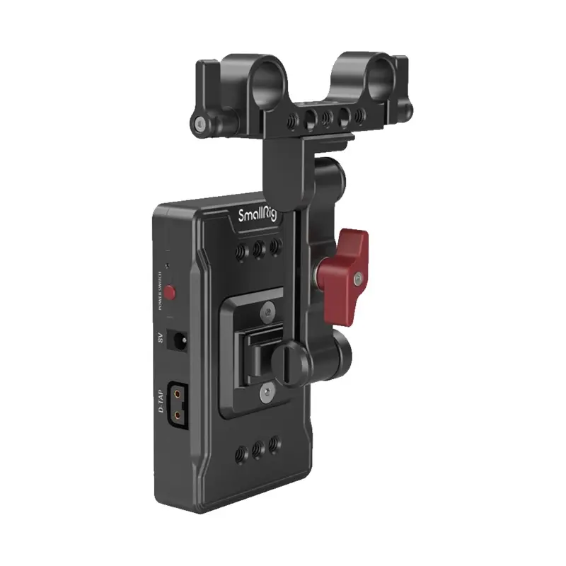 SmallRig V-Mount Battery Adapter Plate with Dual-Rod Clamp and Extension Arm