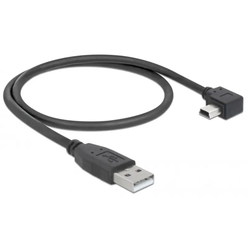 Pegasus Astro Pack of 2 Cables - USB 2.0 A Male to USB Mini-B 5 Pin Male Angled - 1M