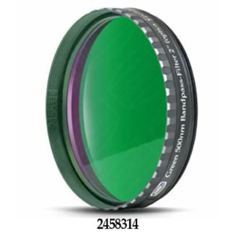 Baader Green 500nm Bandpass Filter - 2" Round Mounted