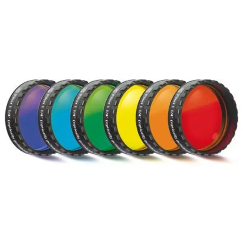 Baader Premium Six-Piece Color Filter Set - 1.25" Round Mounted