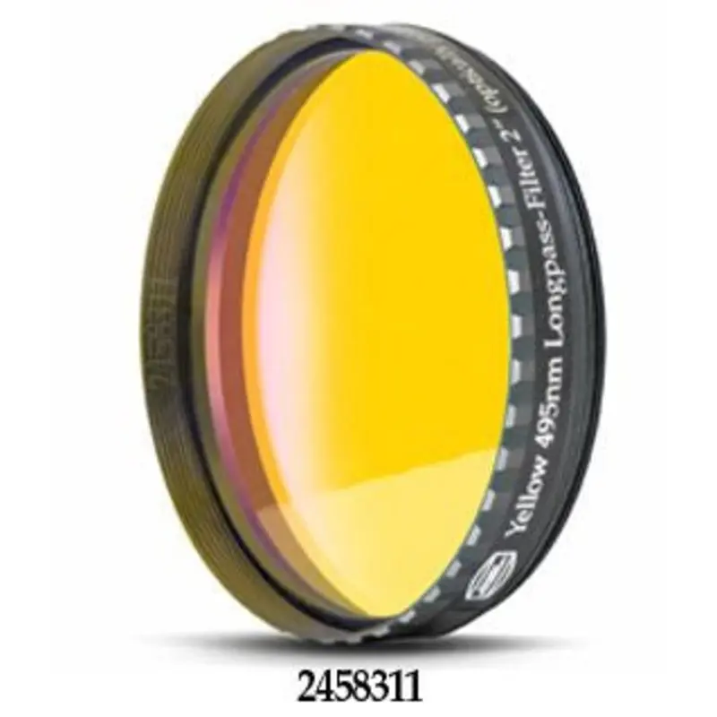Baader Yellow 495nm Long-Pass Filter - 2" Round Mounted