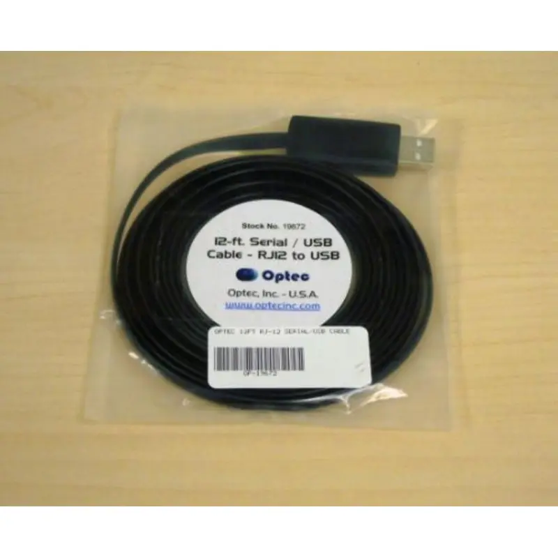 Optec 12 ft. RJ-12 Serial/USB Cable