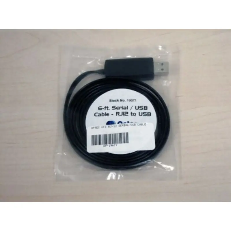 Optec 6 ft. RJ-12 Serial/USB Cable