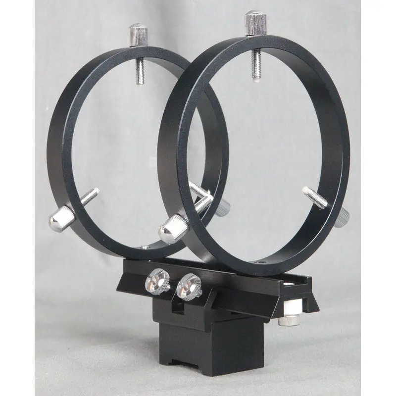 Stellarvue Dual Rings and Base- 80mm Finders/Guide Scope Clamshell