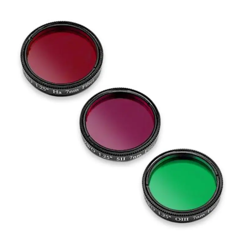 ZWO 1.25-inch H-alpha SII OIII 7nm Filter Set