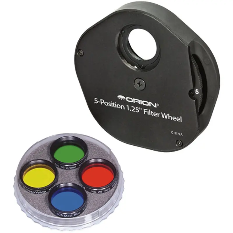 Orion Multiple 5-Filter Wheel and Color Filter Set