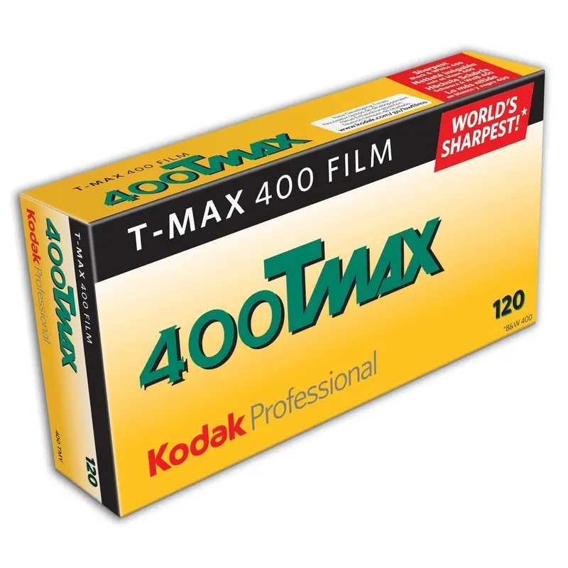 Kodak Professional T-Max 400 Black and White Negative Film (120 Roll Film, 5-Pack)