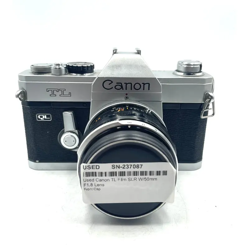 Used Canon TL Film SLR W/50mm F1.8 Lens