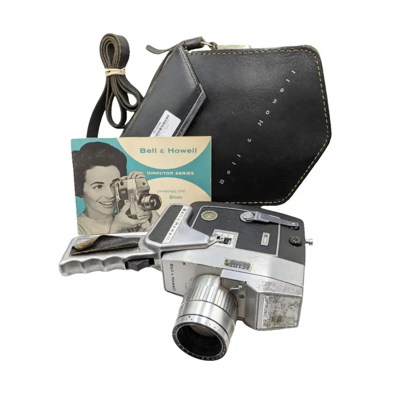 Used Vintage Bell & Howell Optronic Eye Autoload 8mm Duo Speed Zoomatic Movie Camera