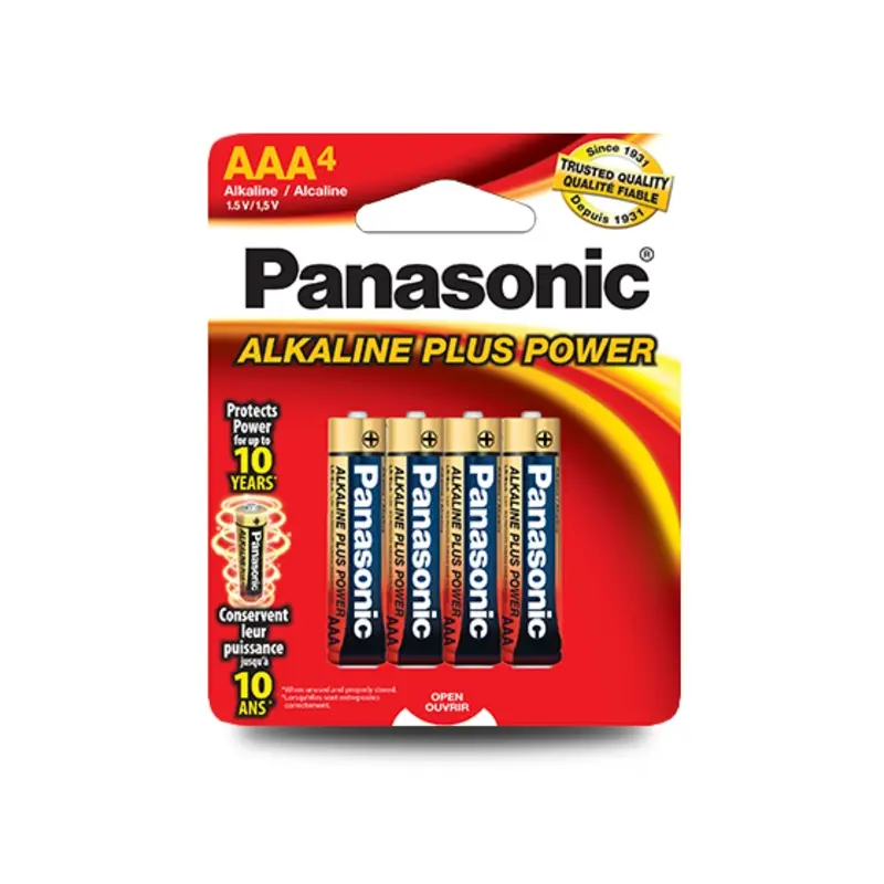 Panasonic Alkaline Plus Power AA Batteries (4-Pack)