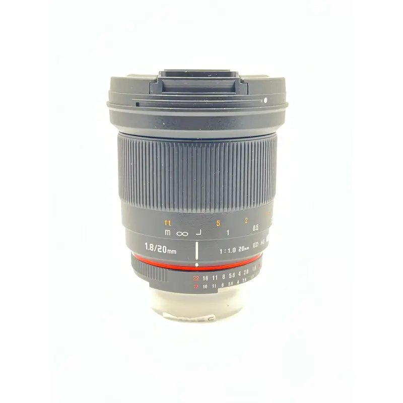 Used Rokinon 20mm f1.8 ED AS UMC (Nikon-F) MF Lens