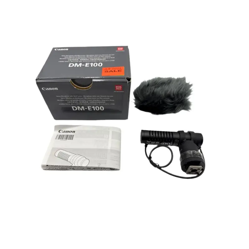 Canon DM-E100 Stero Microphone with Wind Screen - NEW OLD STOCK (0042)