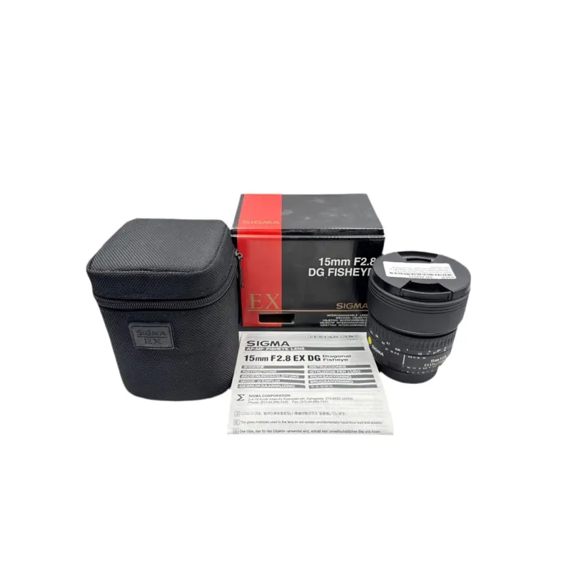 Used Sigma Fisheye 15mm f/2.8 EX Fisheye Autofocus Lens for Nikon AF-D