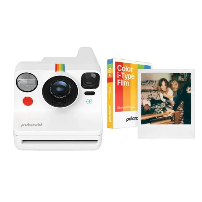 Polaroid Now Generation 3 i-Type Instant Camera Starter Set (Pebble White)