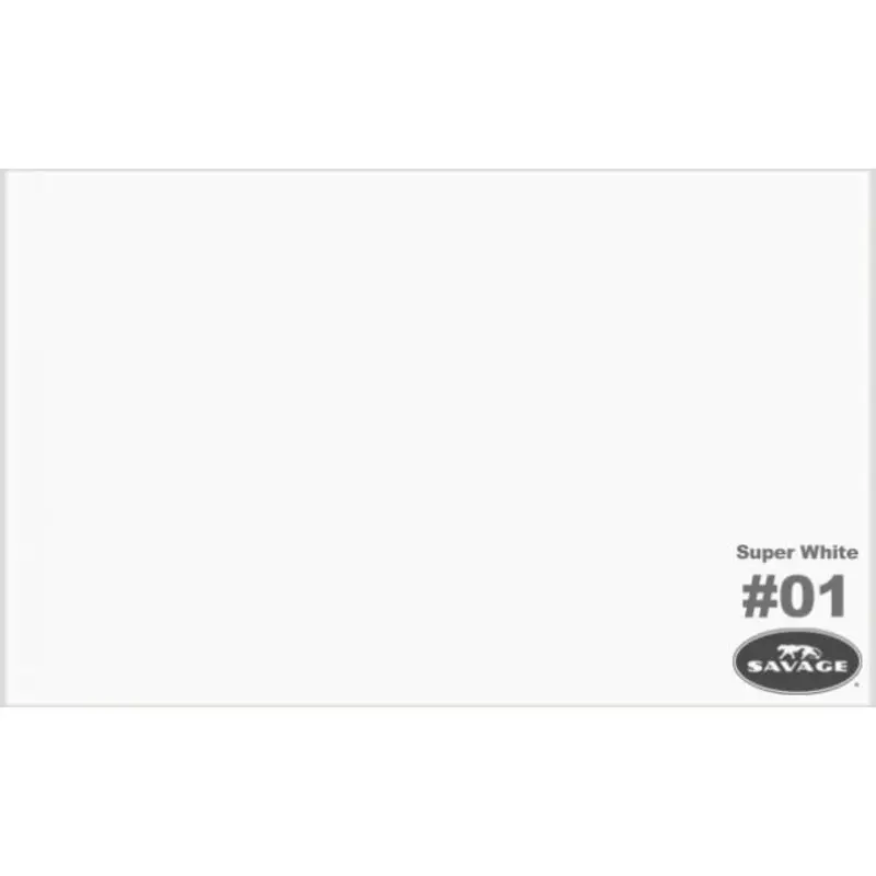 Savage 140"x50 #1 Super White Photowide Seamless Backround