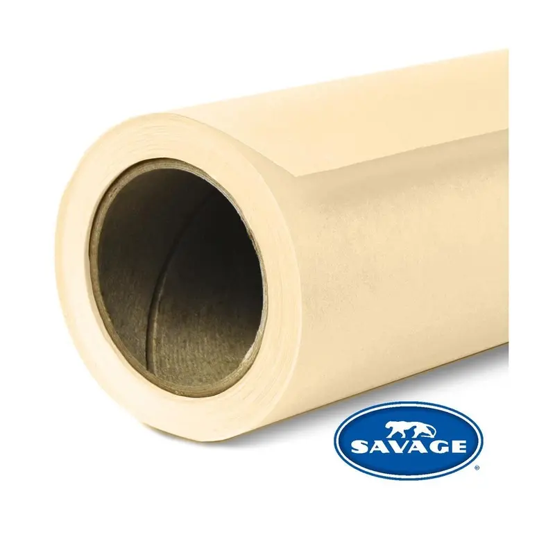 Savage 53" x 36' #22 Egg Shell Seamless Background Paper