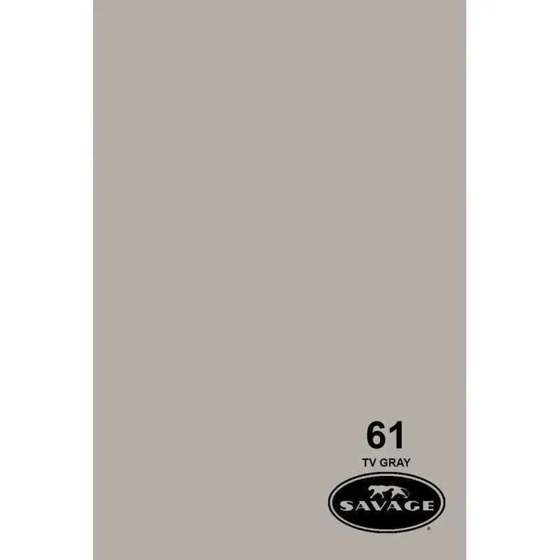 Savage 107" x 36' #61 TV Gray Seamless Background Paper
