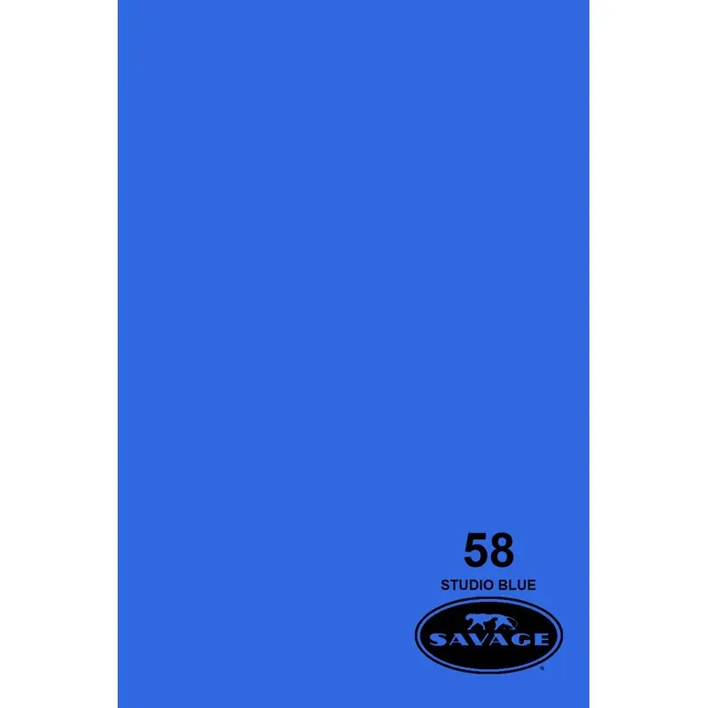 Savage 53" x 36' #58 Studio Blue Seamless Background Paper
