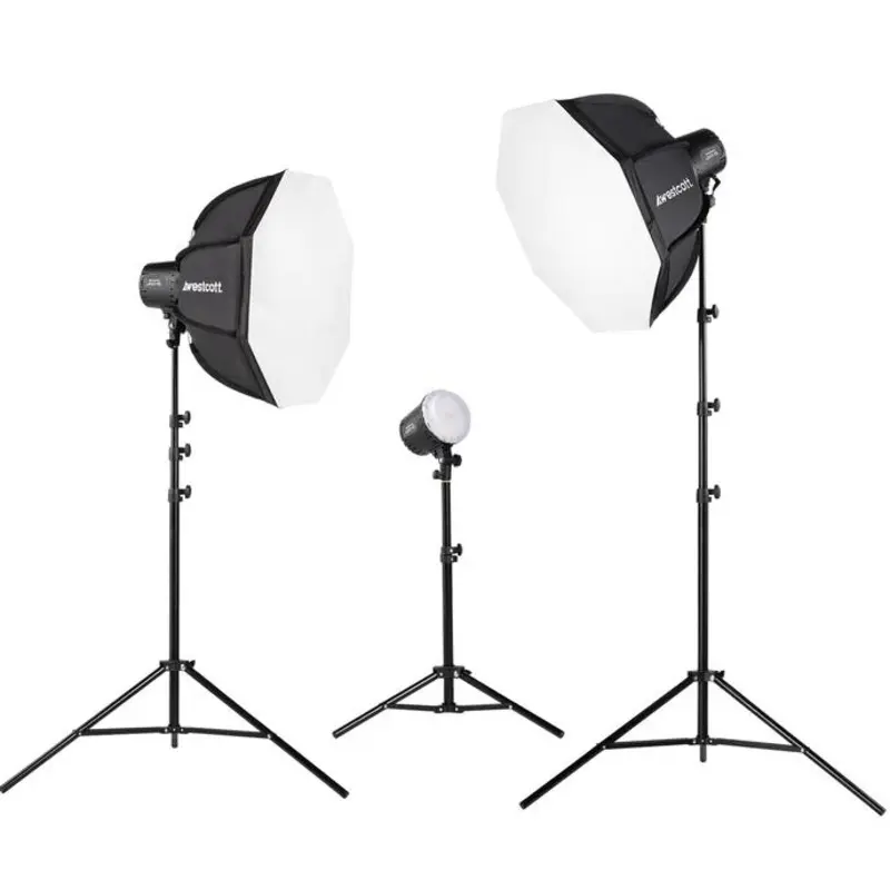 Westcott U60-B Bi-Color LED Monolight with Octabox (3-Light Kit) (803)