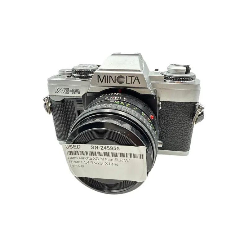 Used Minolta XG-M Film SLR W/ 50mm F1.4 Rokkor-X Lens