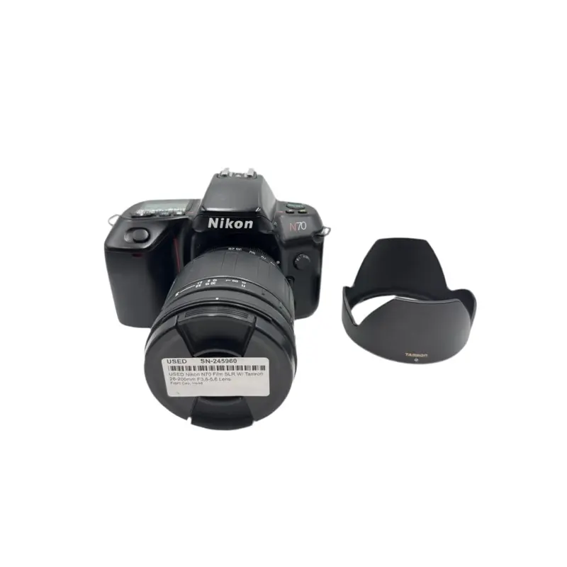 USED Nikon N70 Film SLR W/ Tamron 28-200mm F3.8-5.6 Lens