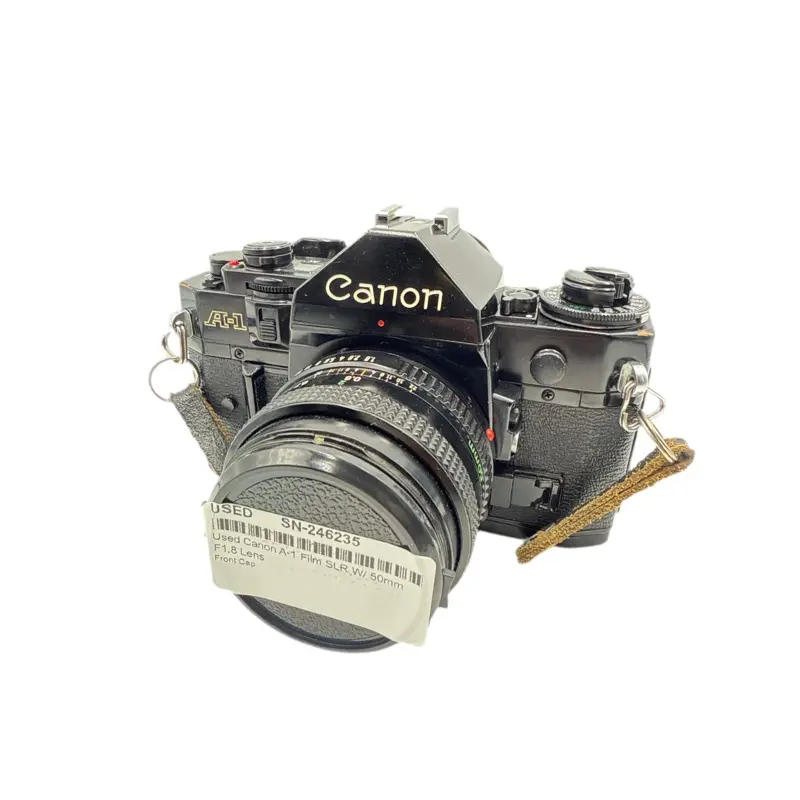 Used Canon A-1 Film SLR W/ 50mm F1.8 Lens