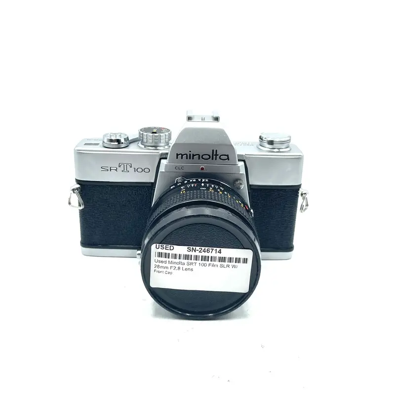 Used Minolta SRT 100 Film SLR W/ 28mm F2.8 Lens