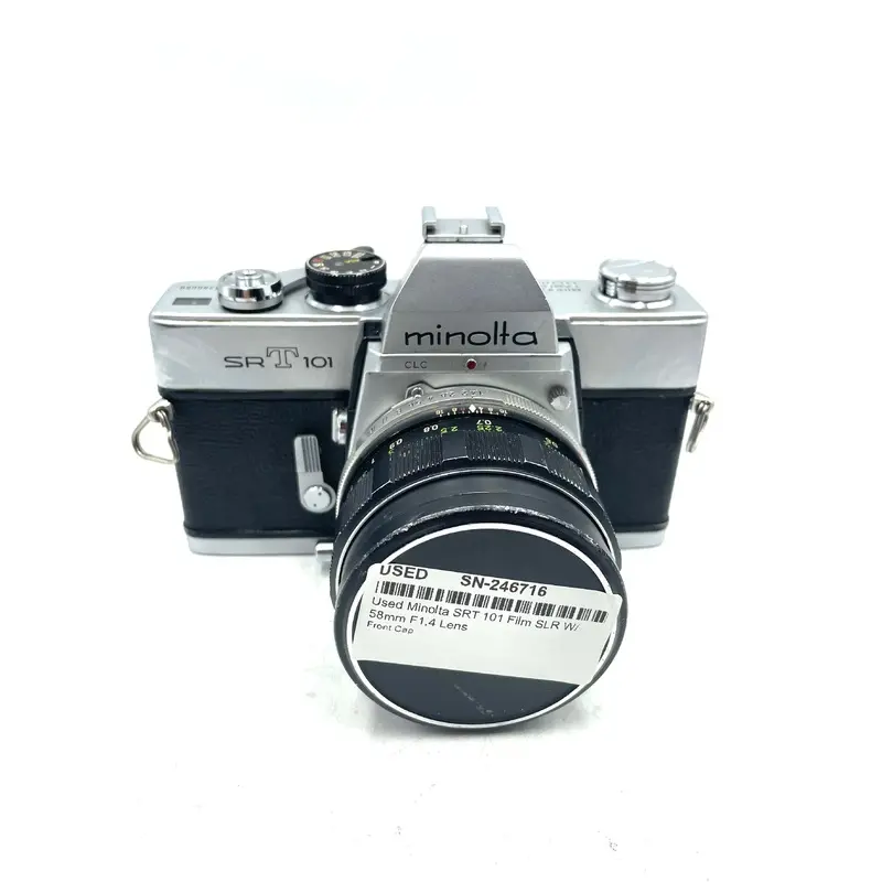Used Minolta SRT 101 Film SLR W/ 58mm F1.4 Lens