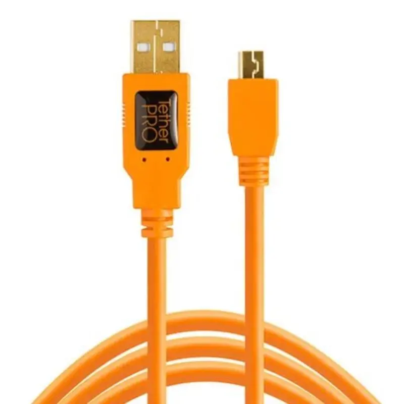 Tether Tools Starter Tethering Kit with  USB 2.0 Mini-B 5-Pin Cable (Orange)