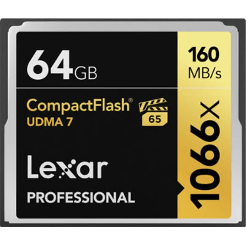 Lexar 64GB Professional 1066x  CompactFlash Memory Card (UDMA 7)