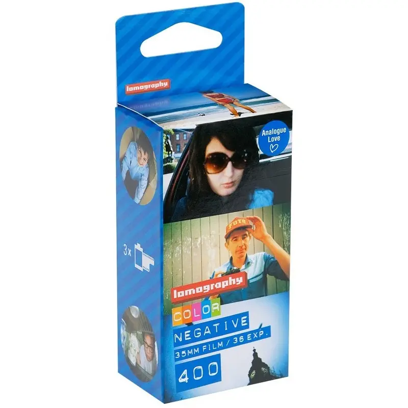 Lomography 35mm Color Negative Film,  400 ISO,  36 exposure, 3 pack