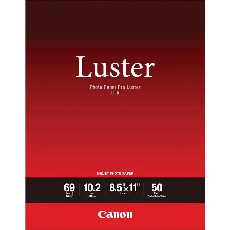 Canon Photo Paper Pro Luster (8.5 x 11", 50 Sheets)
