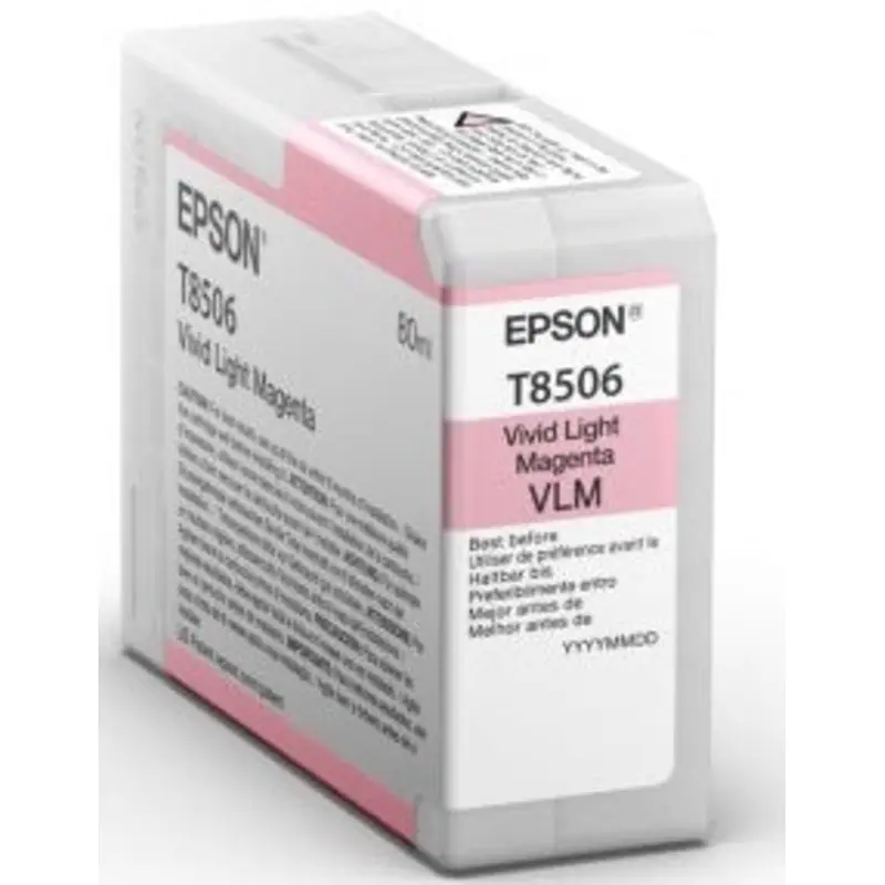 Epson T850600 UltraChrome HD Viv Lt Mag Vivid Light Magenta Ink Cartridge (80 ml)