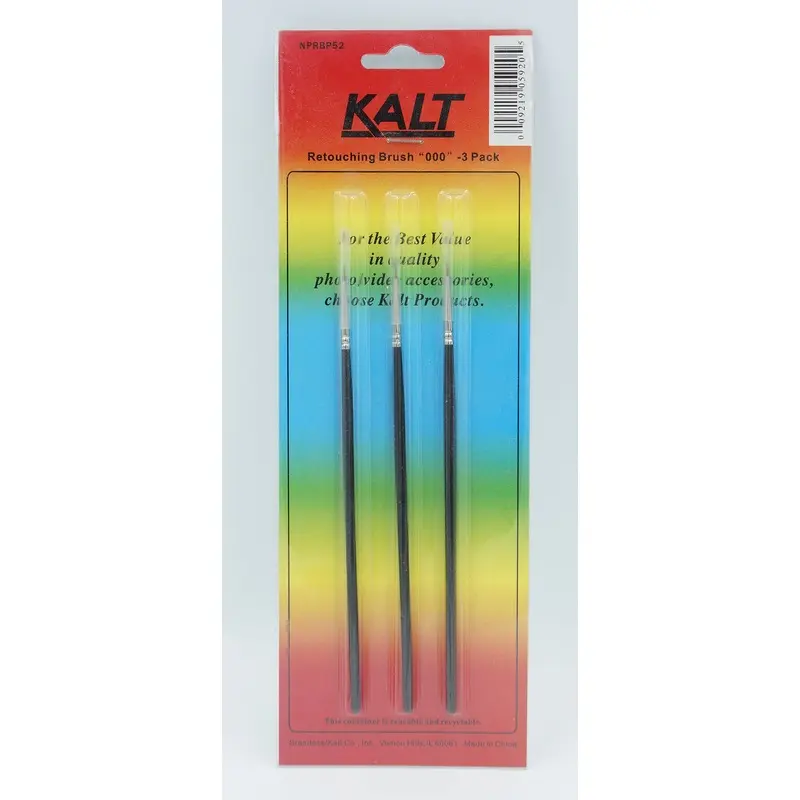 Kalt #000 Retouching Brush (3-Pack)