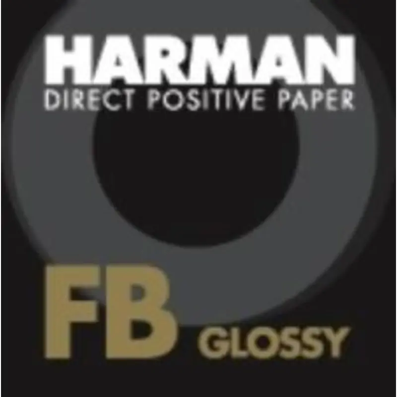 HARMAN technology Direct Positive Fiber Based (FB) Paper (Glossy, 4 x 5", 25 Sheets)