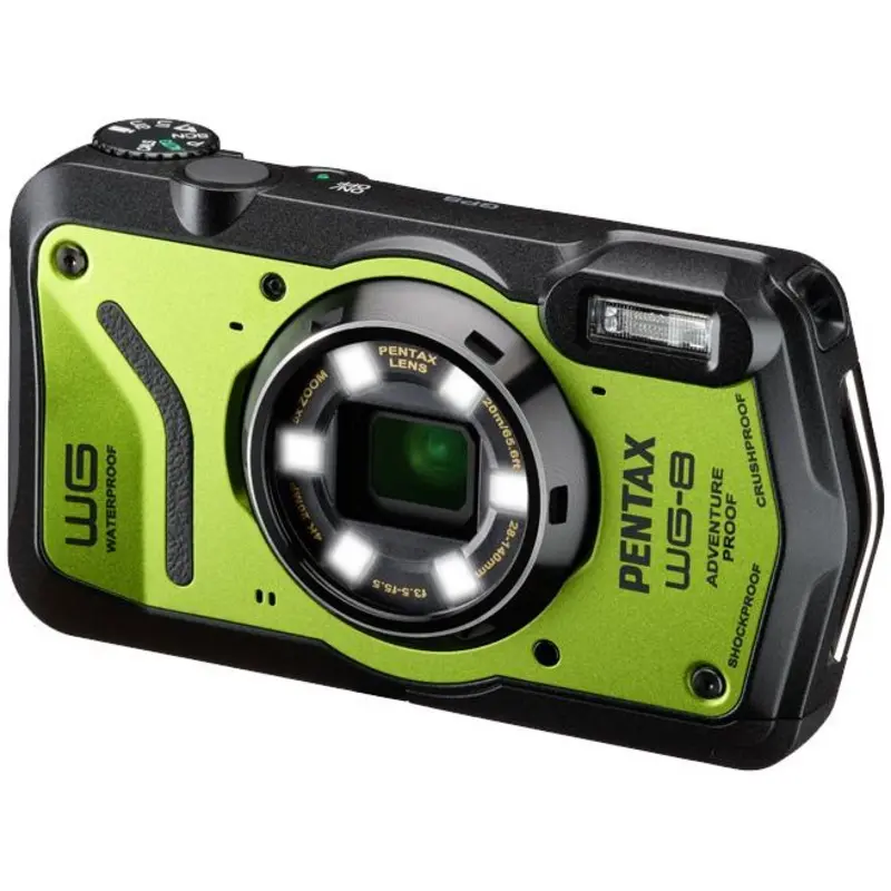 Ricoh PENTAX WG-8 Digital Camera (Green)