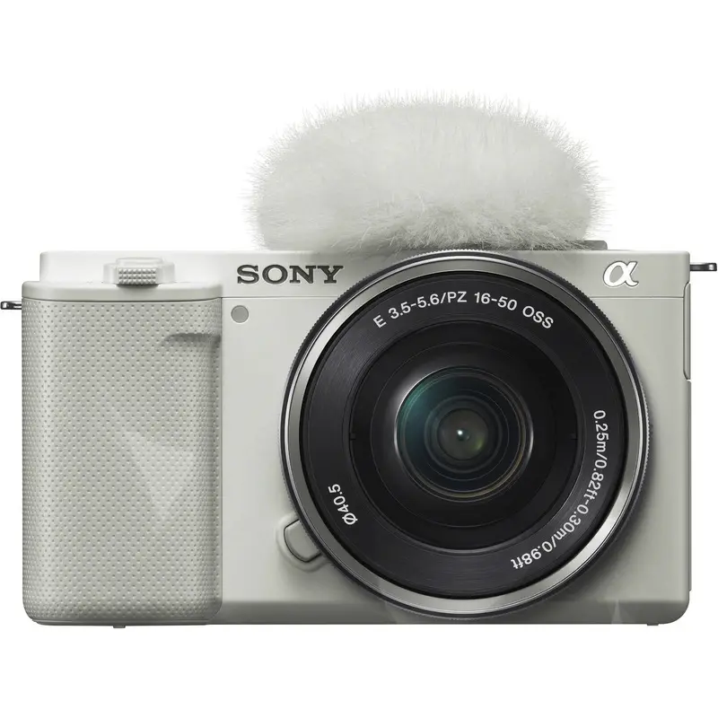 Sony Alpha ZV-E10 Camera with 16-50mm Lens Kit (White)