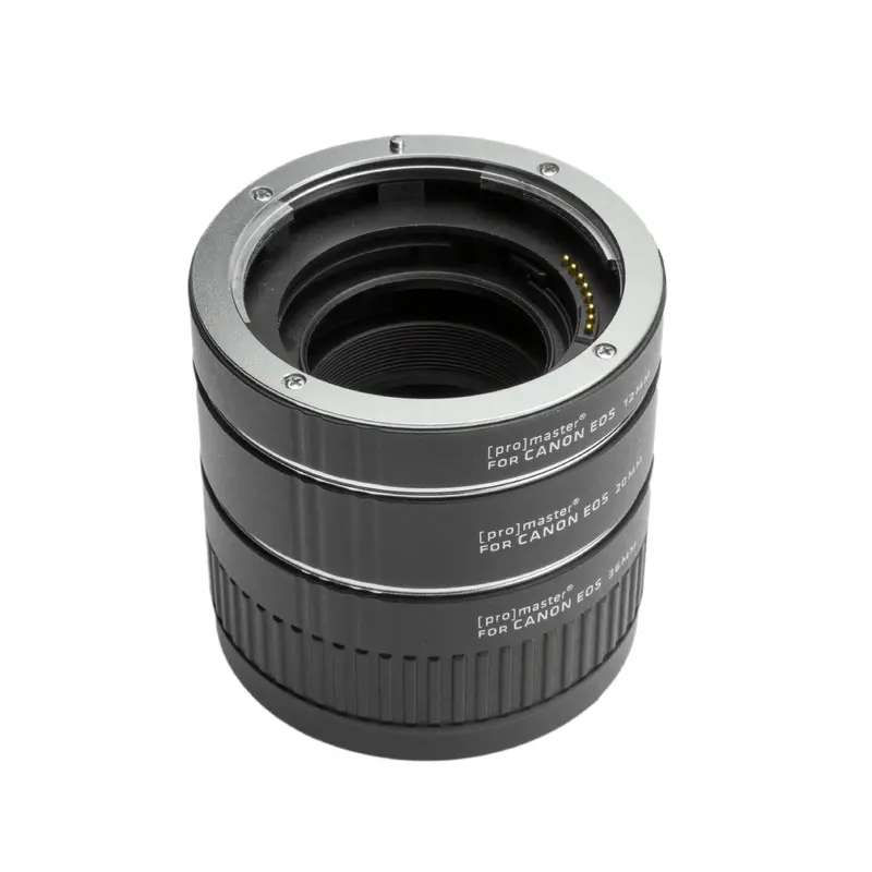 Promaster 2045 Extension Tube Set for Canon EOS - includes 12mm, 20mm, & 36mm Tubes