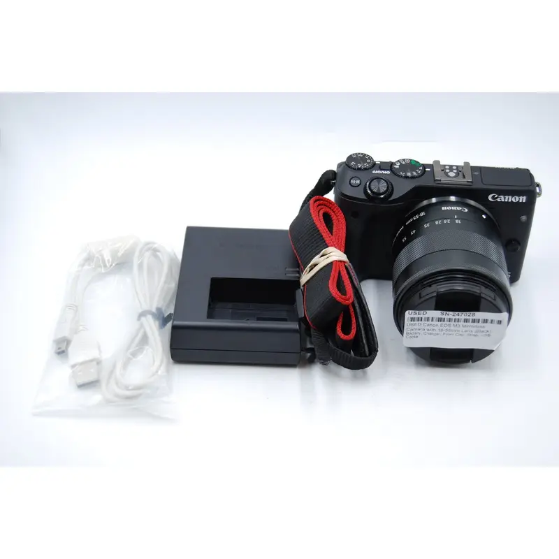 USED Canon EOS M3 Mirrorless Camera with 18-55mm Lens (Black)