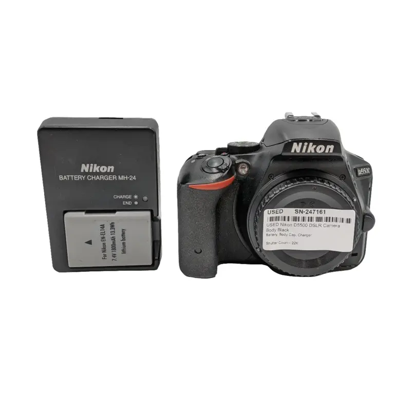 USED Nikon D5500 DSLR Camera Body Black