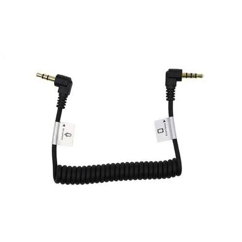 Promaster 7990 3.5mm Male - 3.5mm Male angle 8-1/2" coiled cable
