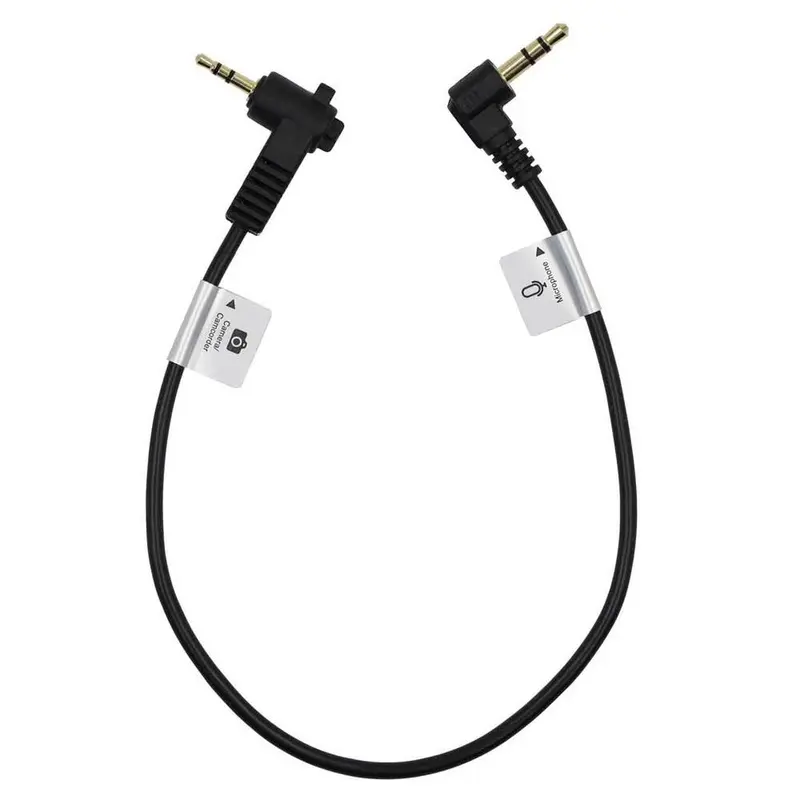 Promaster 8018 2.5mm Male-3.5mm Male 1 ft straight angle cable